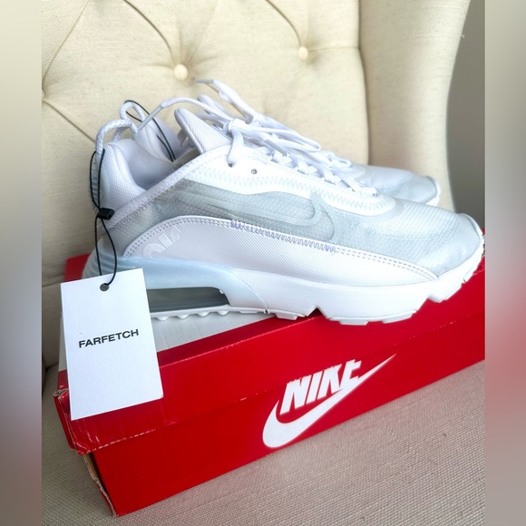 SOLD - Nike Air Max 2090 "Triple White" Sneakers - Picture 3 of 10